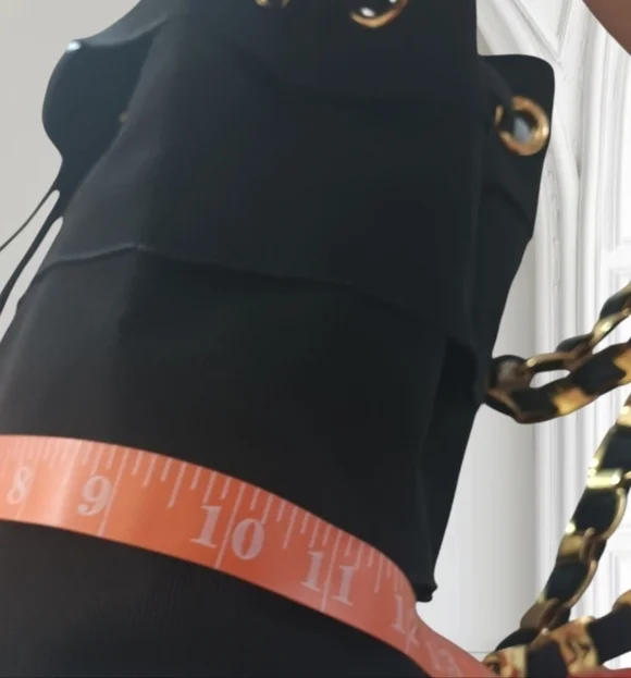 Salvatore Ferragamo Black Vara Backpack Gold Chain